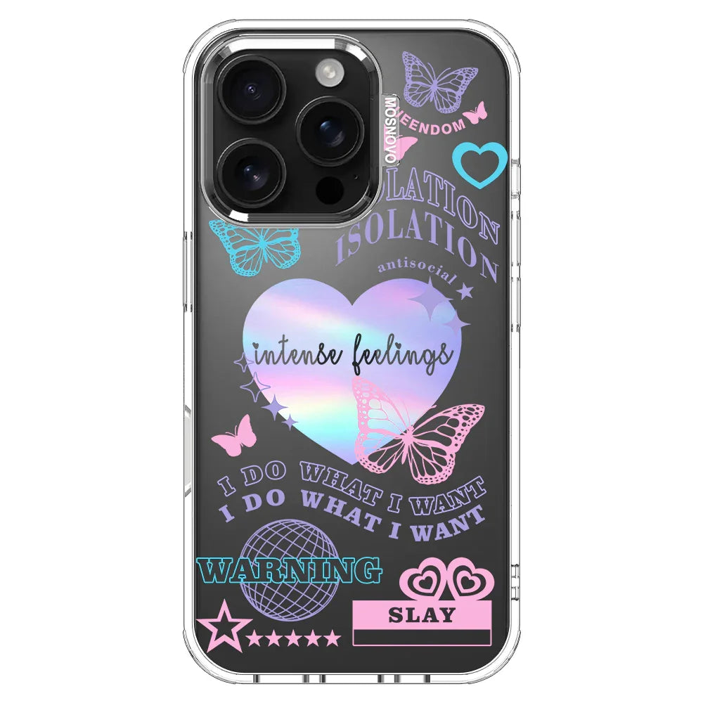 Intense Feeling Phone Case - iPhone 16 Pro Case Clear