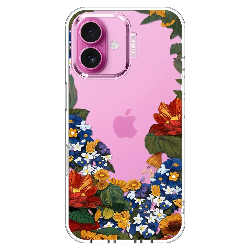 Floral Garden Phone Case - iPhone 16 Plus Case Clear