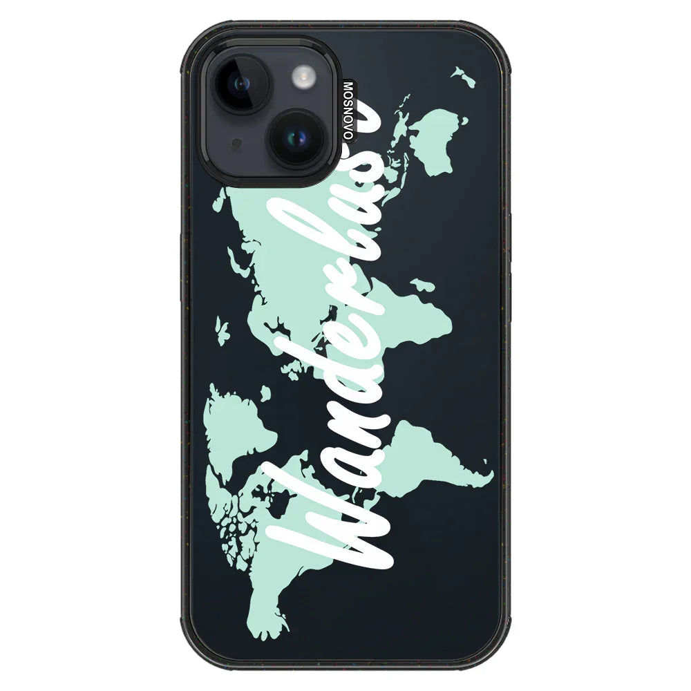 Wanderlust Phone Case - iPhone 13 Case Clear Black ShockStone