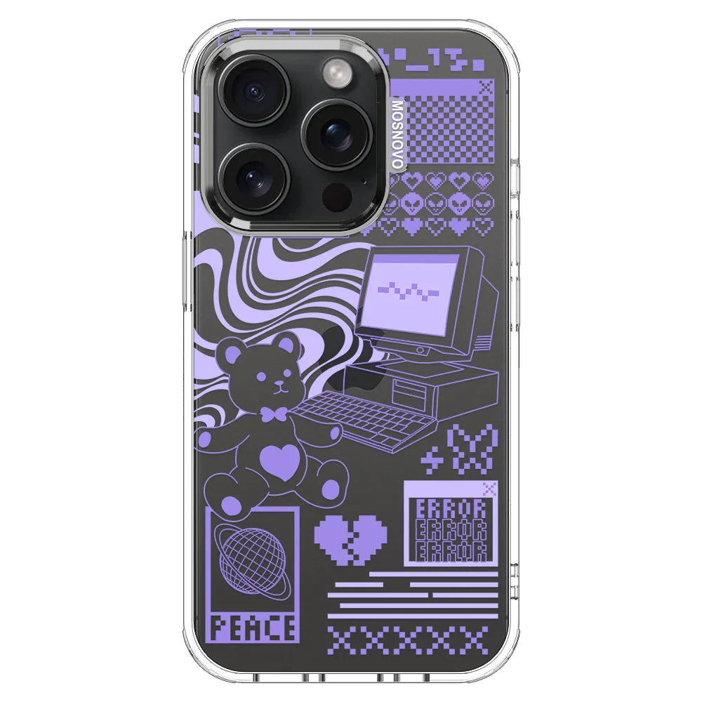 Y2K Aesthetic Phone Case - iPhone 15 Pro Case Clear