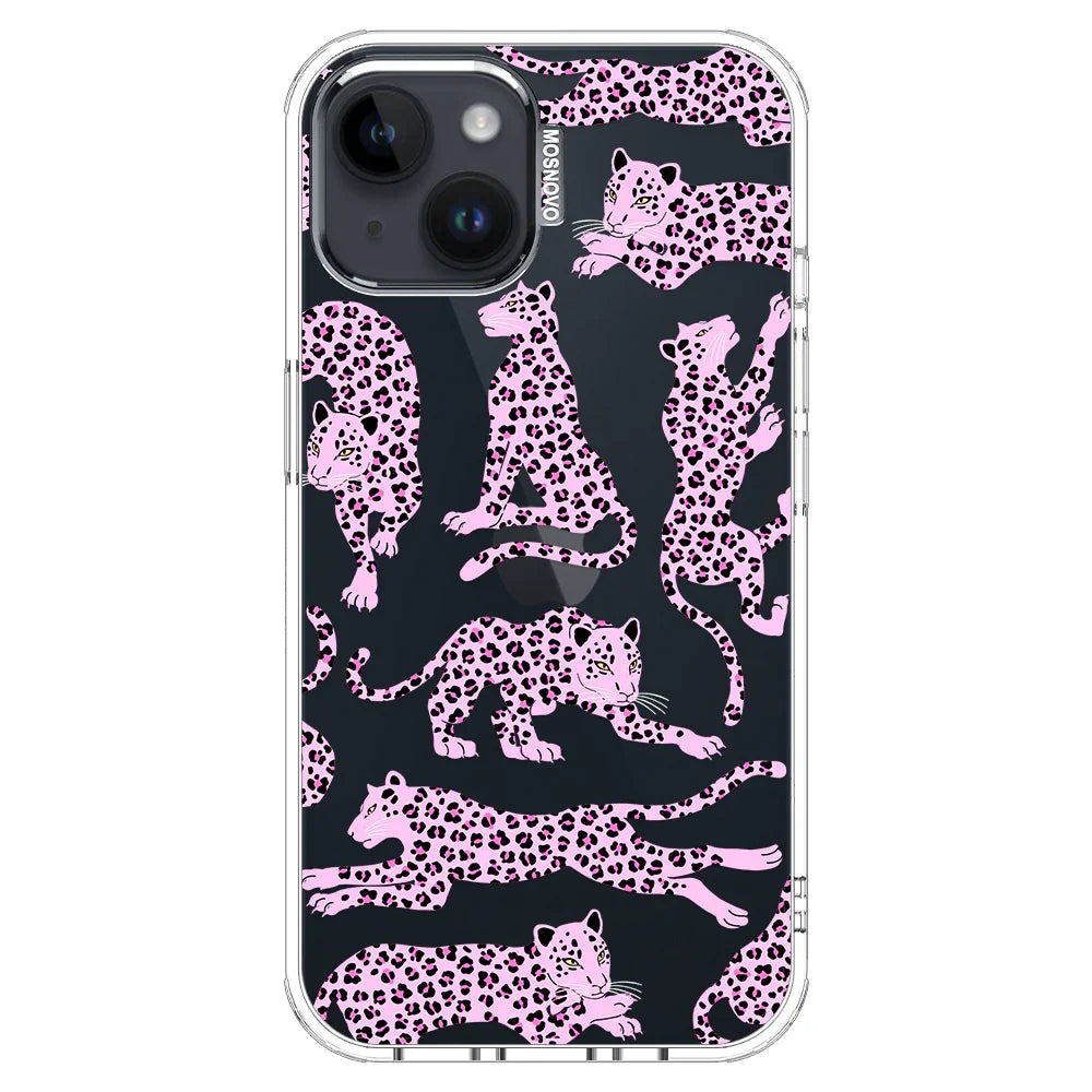 Pink Leopard Phone Case - iPhone 14 Case Clear