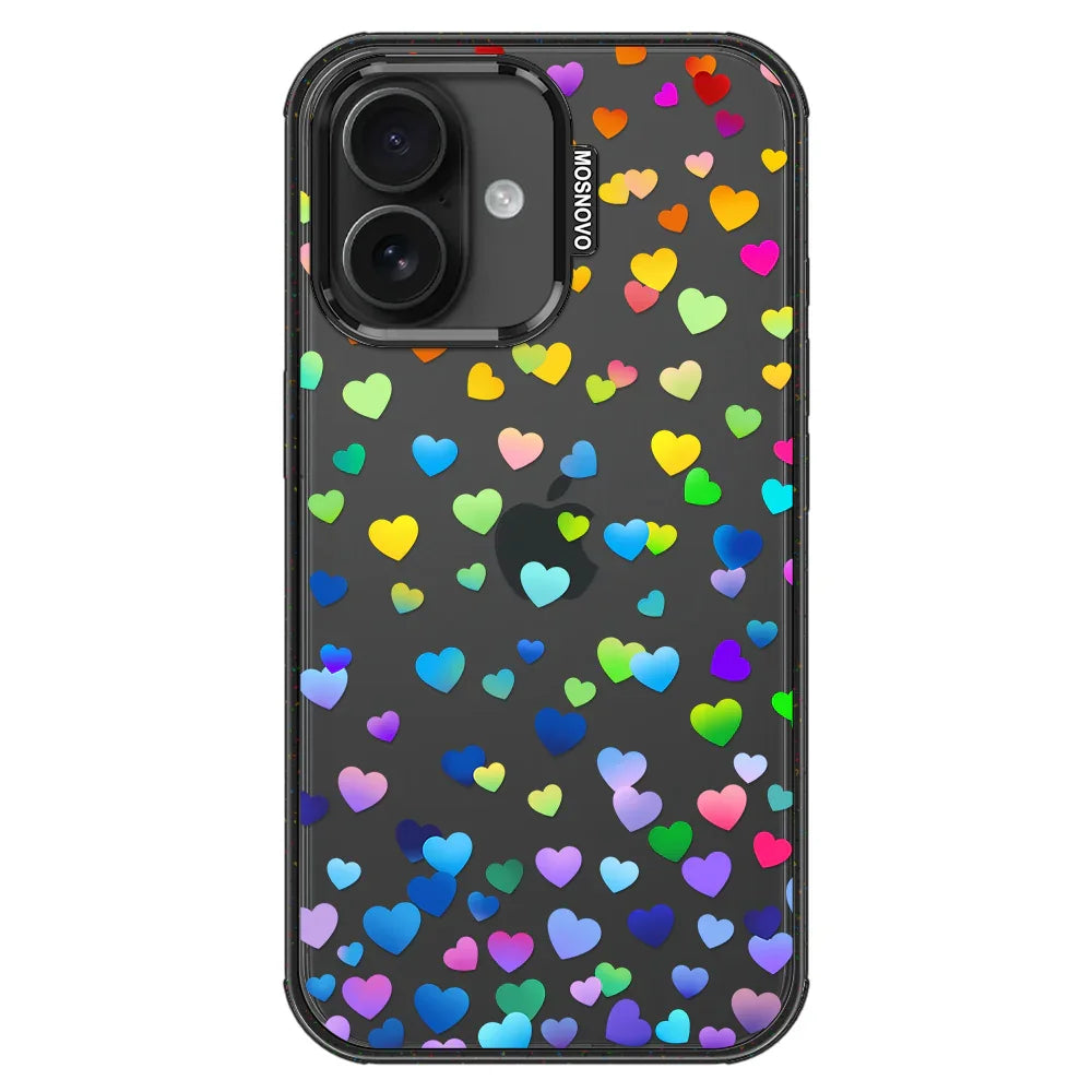 Love is Love Phone Case - iPhone 16 Plus Case Clear Black ShockStone