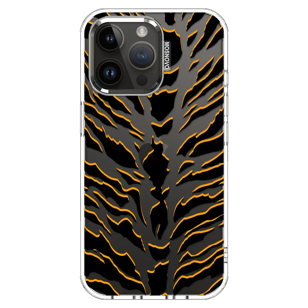 Tiger Print Phone Case - iPhone 14 Pro Max Case Clear