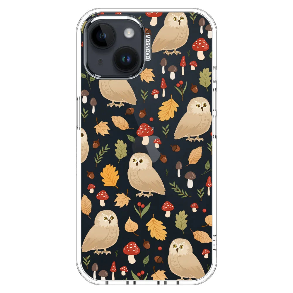 Autumn Owl Phone Case - iPhone 13 Case Clear