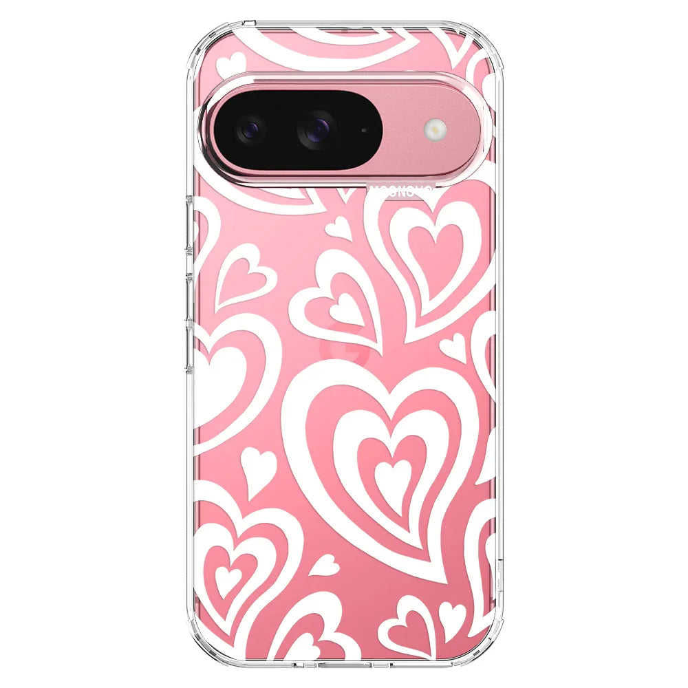 Twist Heart Phone Case - Google Pixel 9 Case Clear