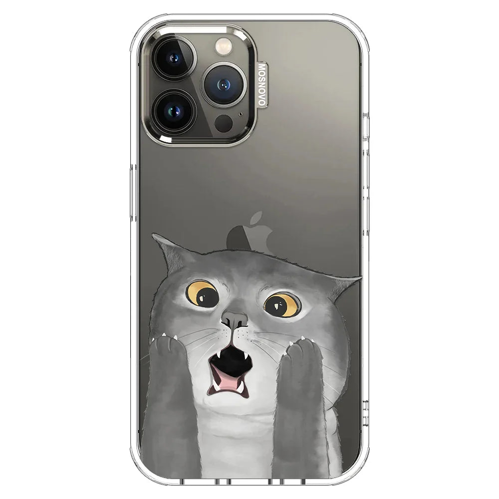 OMG Cat Phone Case - iPhone 13 Pro Max Case Clear