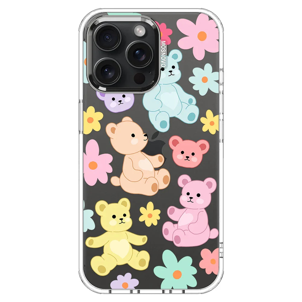Cute Teddy Bear Phone Case - iPhone 15 Pro Max Case  MOSNOVO