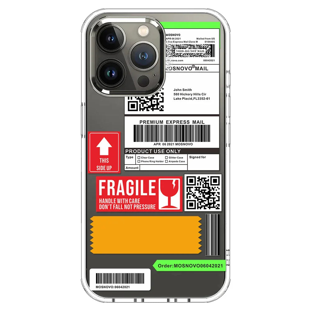 MOSNOVO LABEL Phone Case - iPhone 13 Pro Case Clear