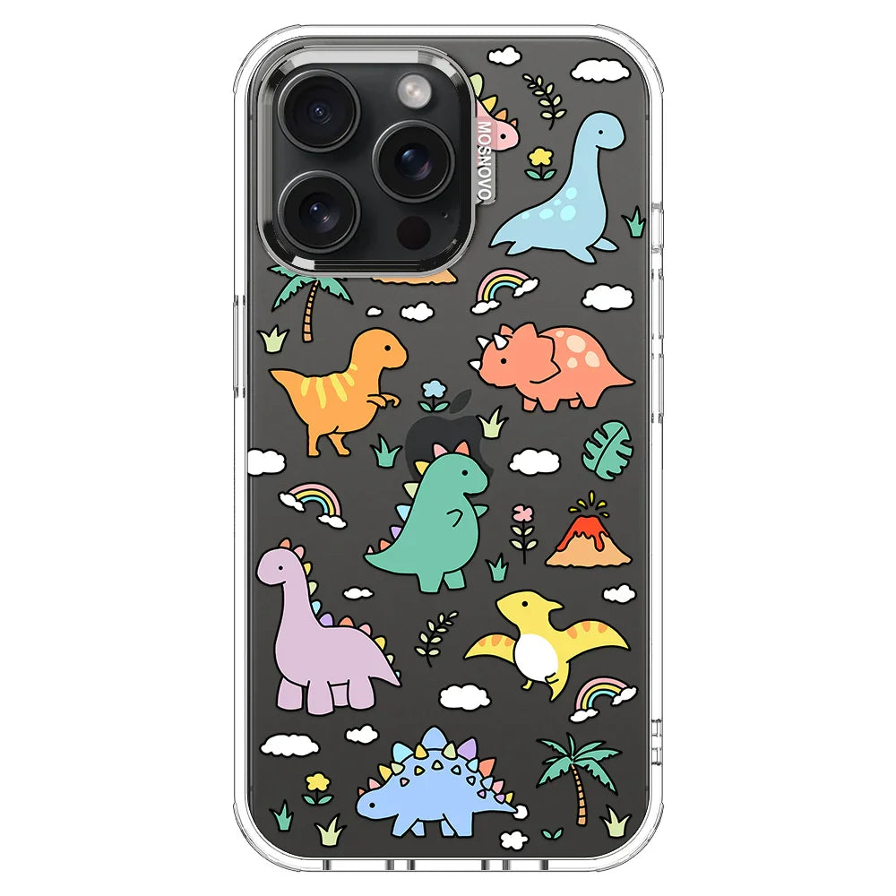 Dinosaur Land Phone Case - iPhone 15 Pro Max Case Clear