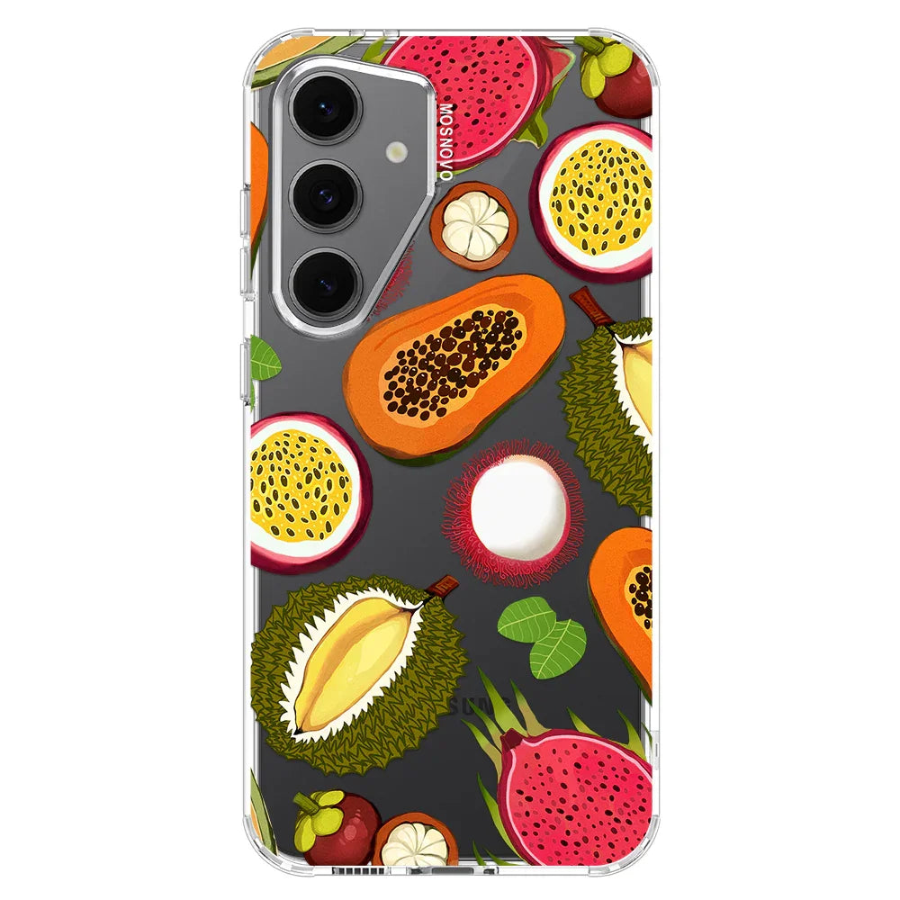 Tropical Fruits Phone Case - Samsung Galaxy S24 FE Case Clear