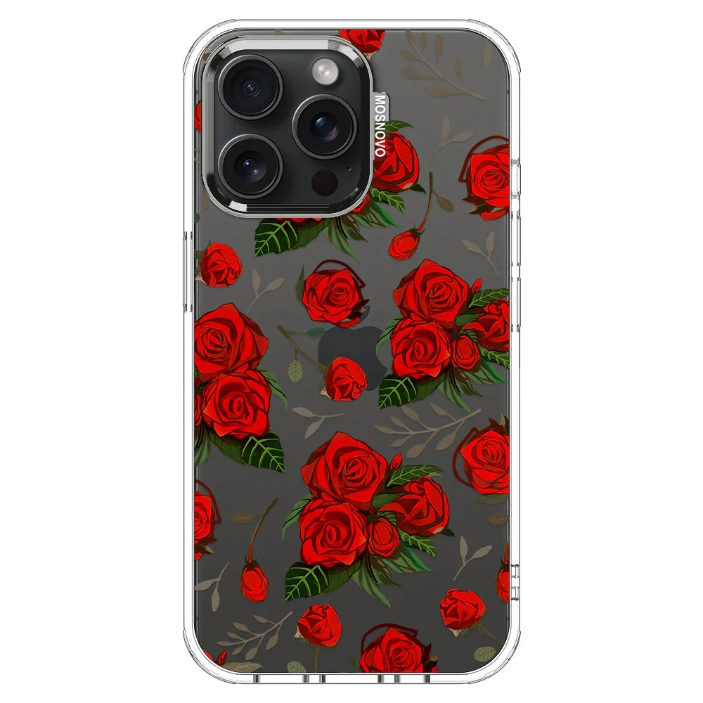 Roses Phone Case - iPhone 15 Pro Max Case Clear