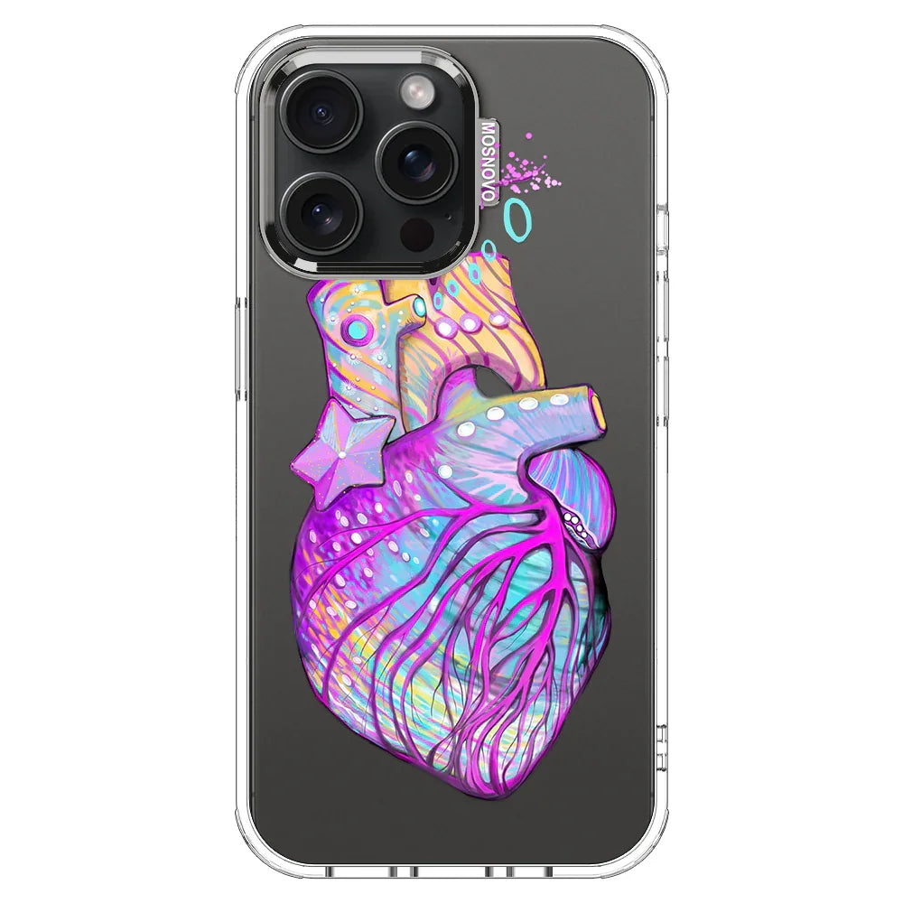 Art of Heart Phone Case - iPhone 15 Pro Max Case Clear
