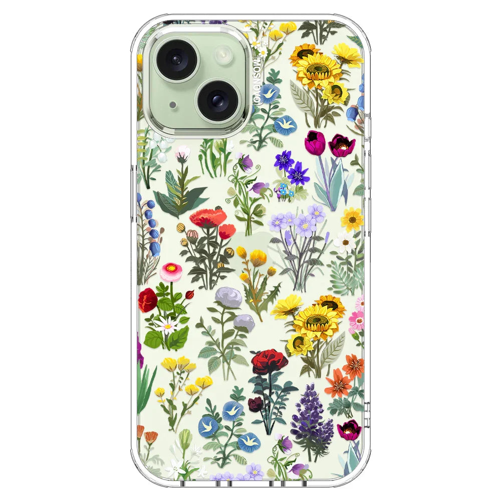Wildflowers Phone Case - iPhone 15 Plus Case Clear