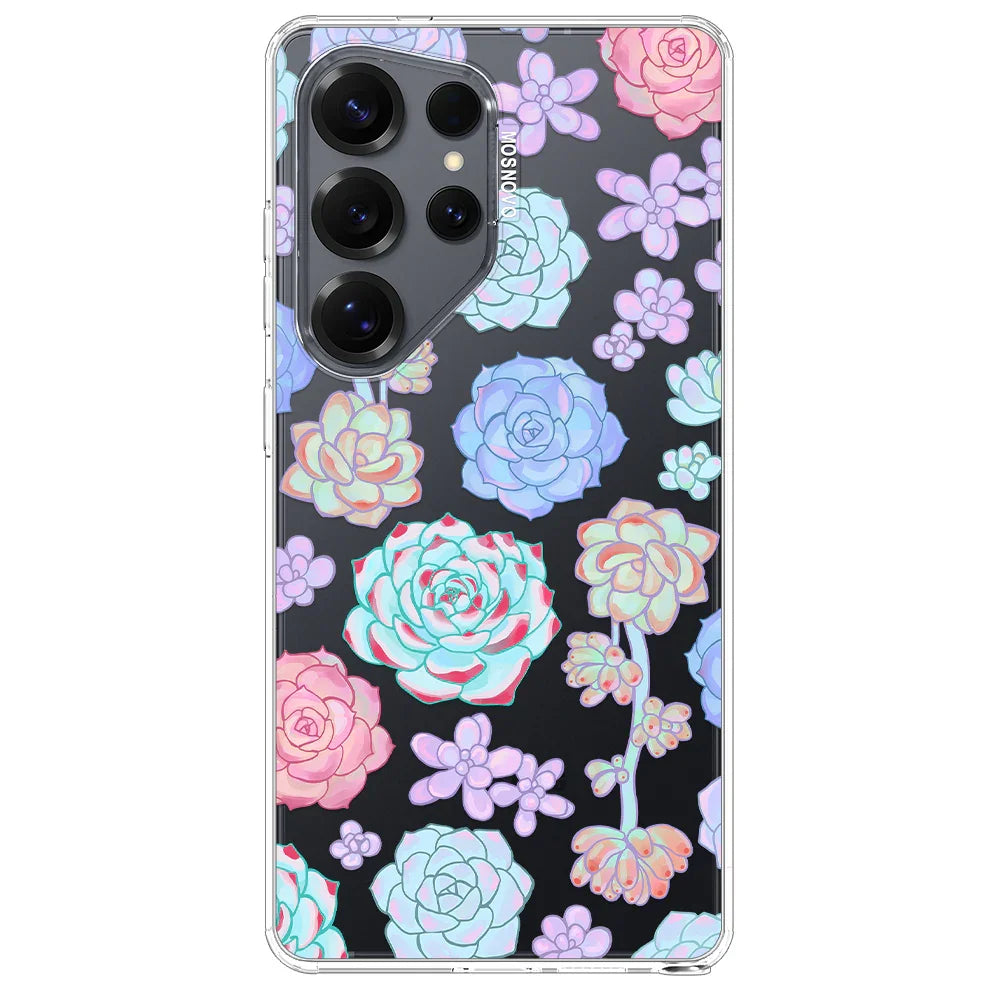 Succulents Phone Case - Samsung Galaxy S25 Ultra Case Clear
