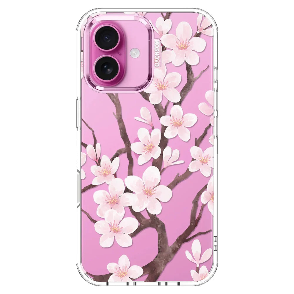 Cherry Blossom Flower Phone Case - iPhone 16 Case – MOSNOVO
