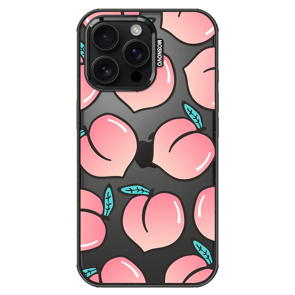 Cute Peach Phone Case iPhone 16 Pro Max Case – MOSNOVO - Main Image