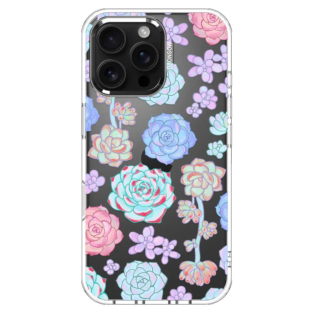 Succulents Phone Case - iPhone 16 Pro Max Case Clear