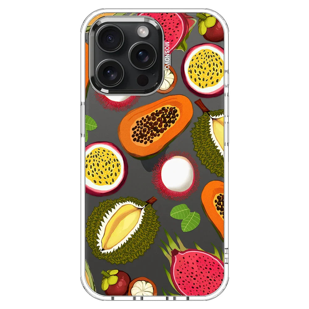Tropical Fruits Phone Case - iPhone 15 Pro Max Case Clear