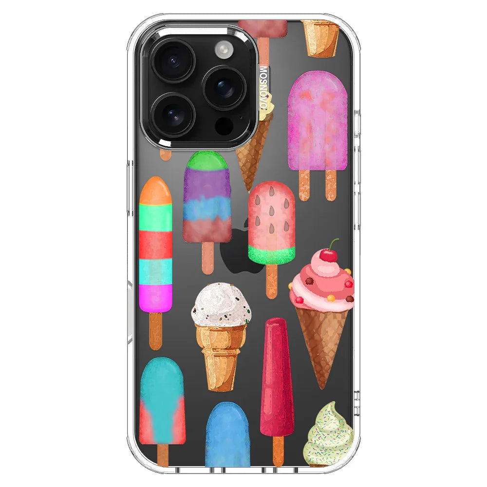 Ice Cream Phone Case - iPhone 16 Pro Max Case Clear