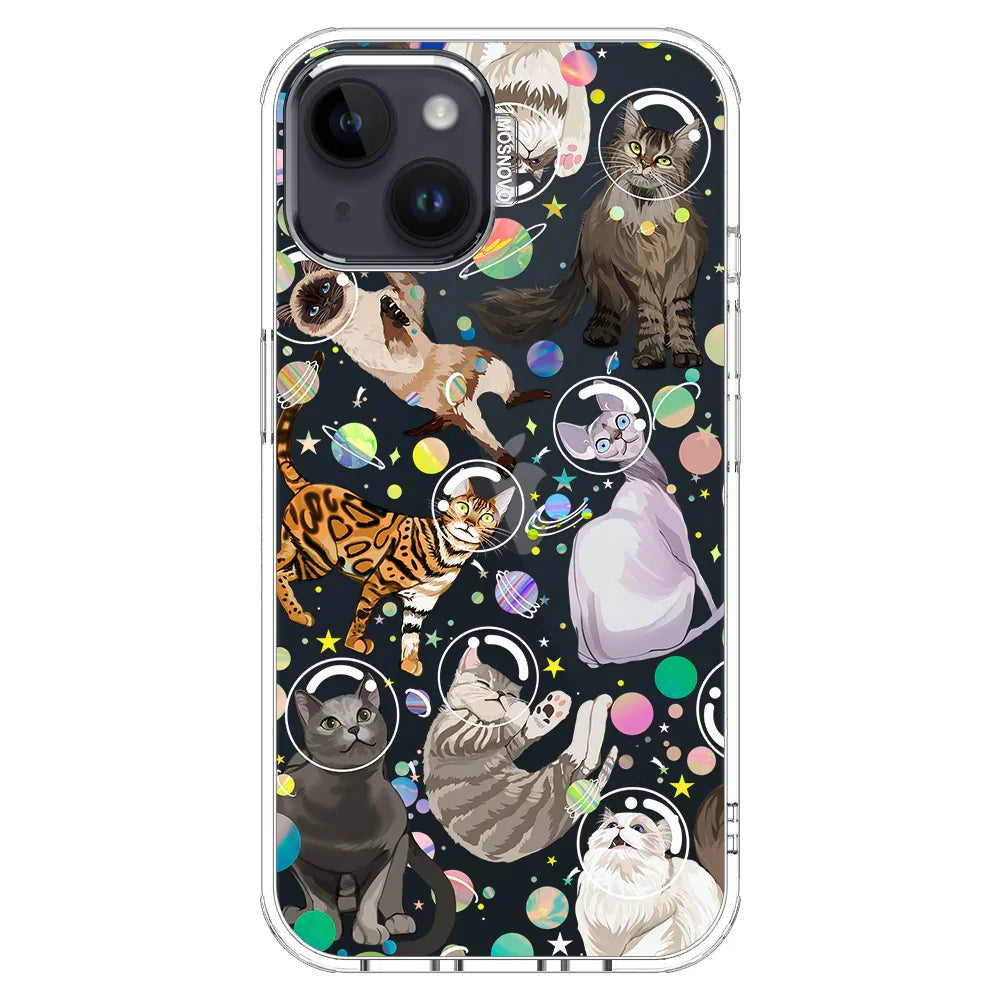 Space Cat Phone Case - iPhone 14 Case Clear