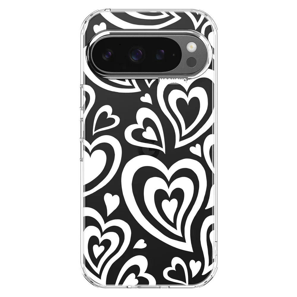 Twist Heart Phone Case - Google Pixel 9 Pro XL Case Clear