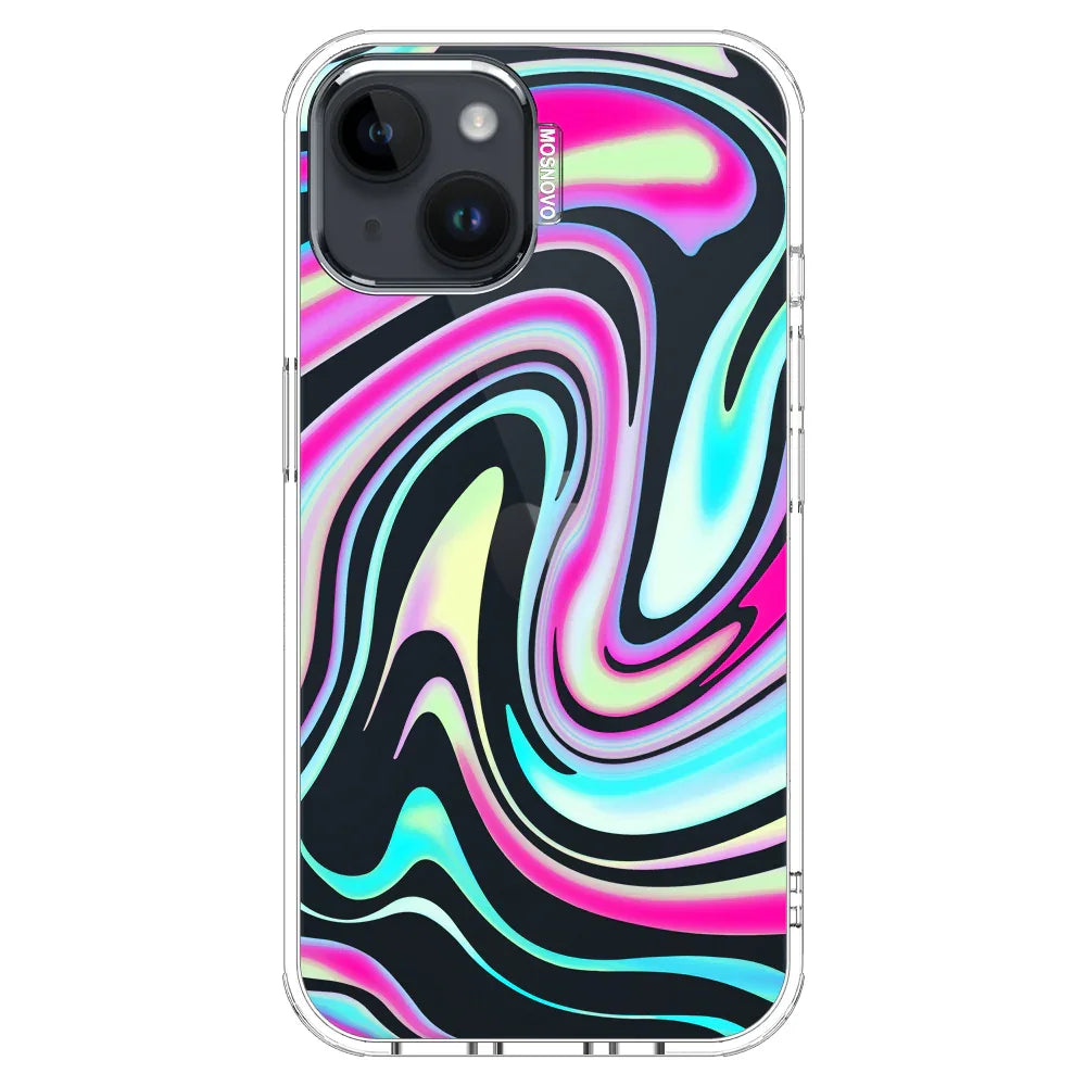 Psychedelic Swirls Phone Case - iPhone 13 Case Clear