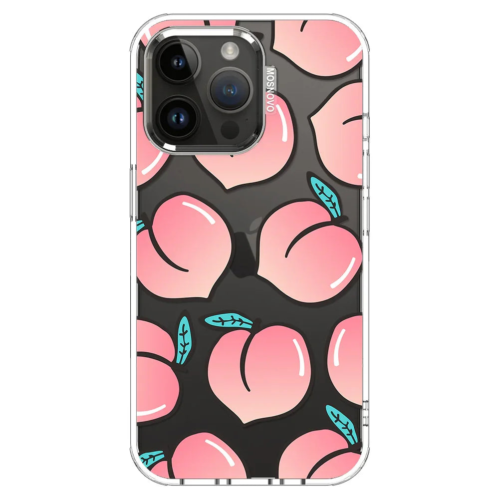 Cute Peach Phone Case - iPhone 14 Pro Max Case Clear