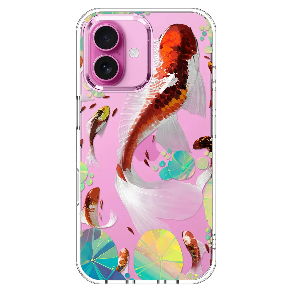 Koi Art Phone Case - iPhone 16 Case Clear
