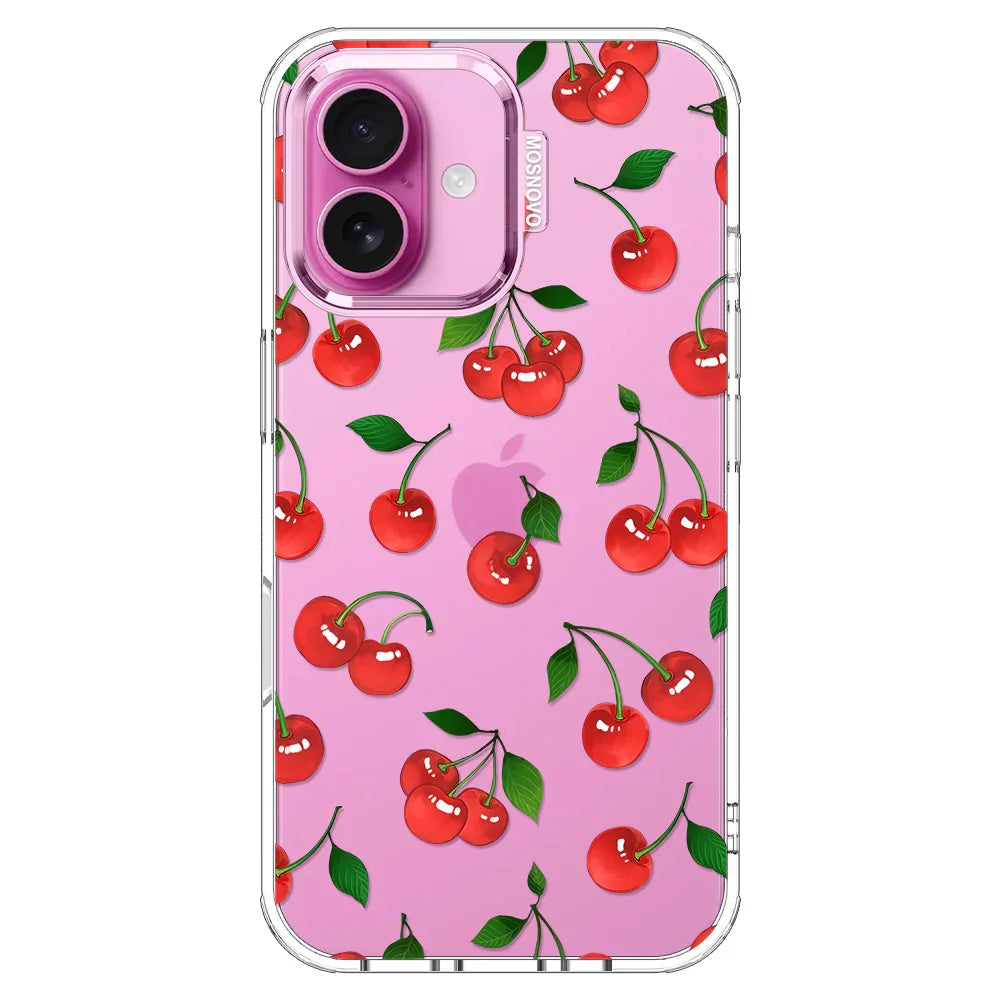 Poppy Cherry Phone Case - iPhone 16 Plus Case MOSNOVO Poppy Cherry Phone Case - iPhone 16 Plus Case MOSNOVO