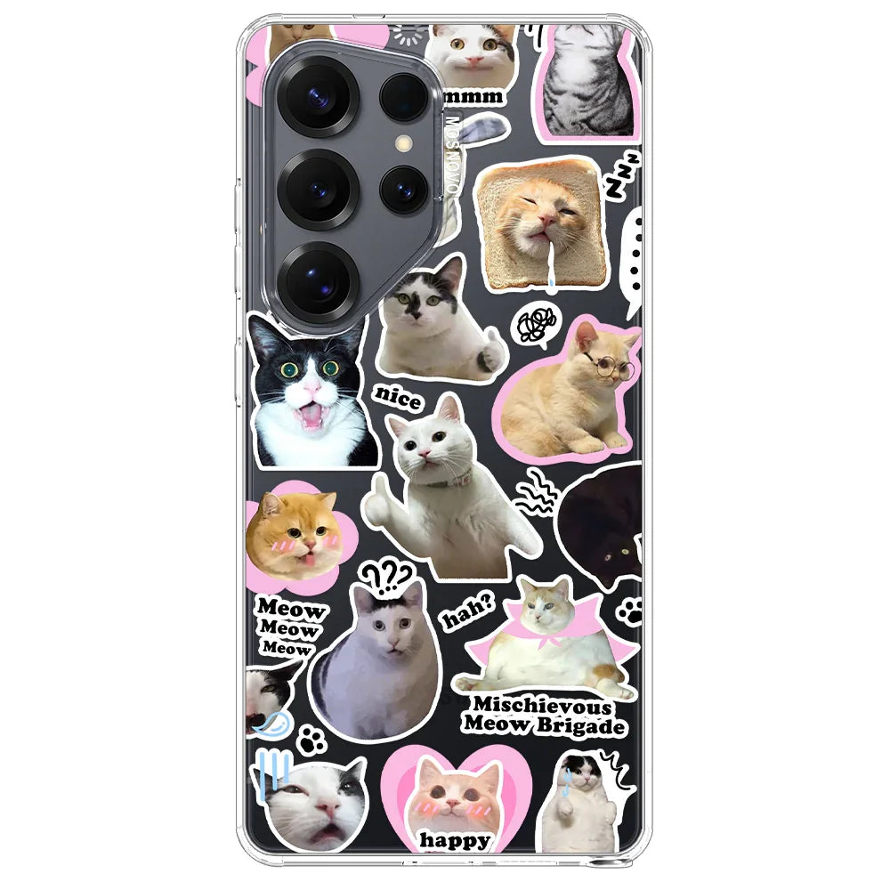 The Cat Brigade Phone Case - Samsung Galaxy S25 Ultra Case Clear