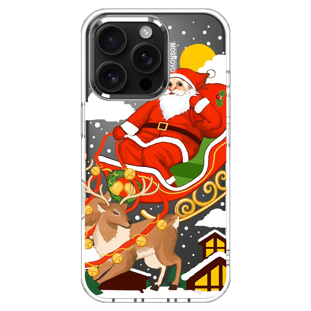 Santa Claus Phone Case - iPhone 16 Pro Case Clear