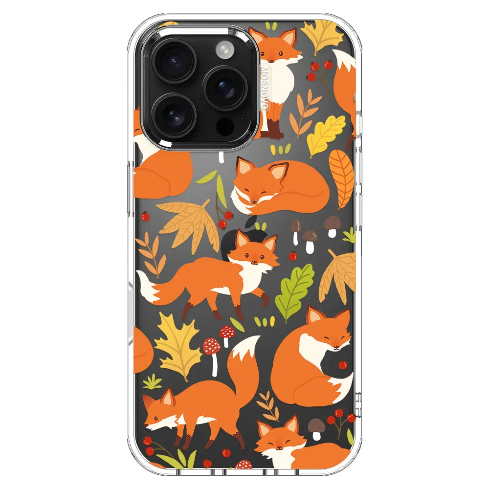Autumn Fox Phone Case - iPhone 16 Pro Max Case Clear