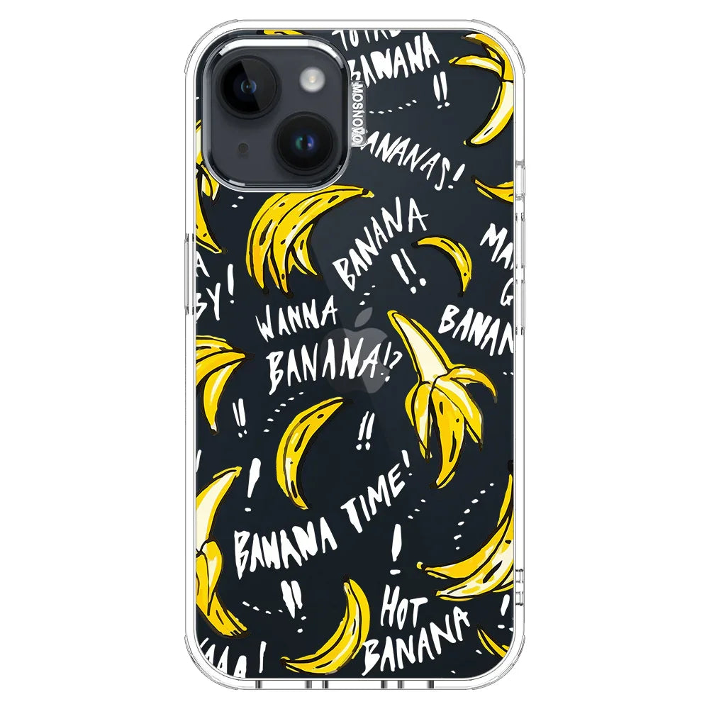 Banana Banana Phone Case - iPhone 14 Plus Case Clear