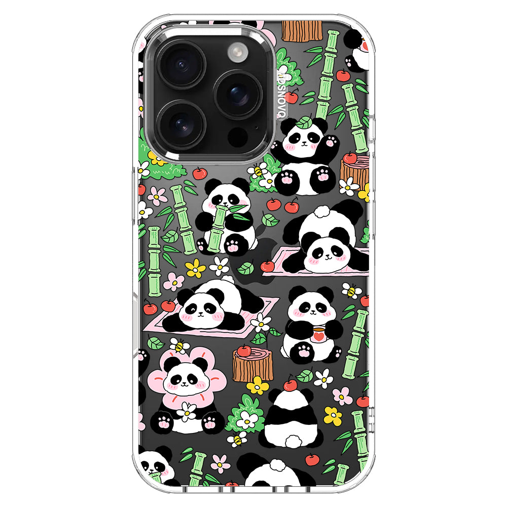 Kawaii Panda Garden Phone Case - iPhone 16 Pro Case – MOSNOVO