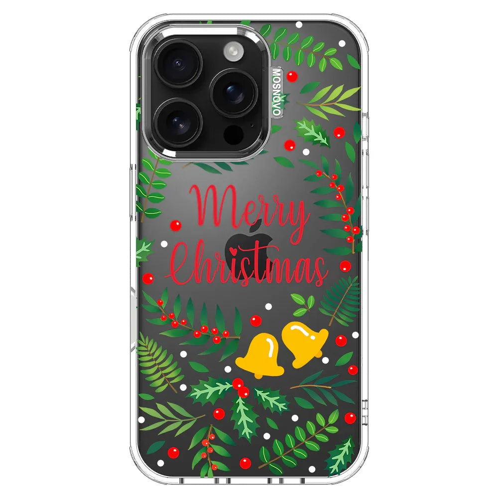 Merry Christmas Phone Case - iPhone 16 Pro Case Clear