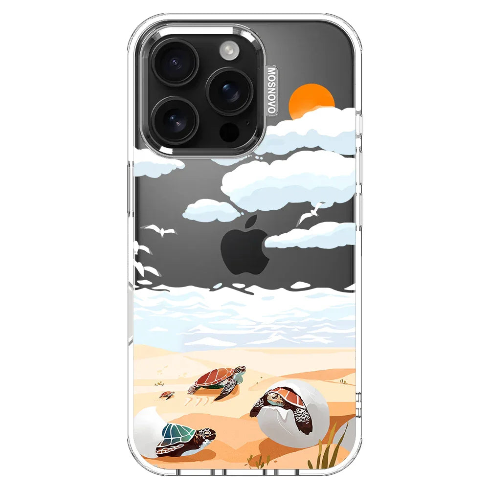 Baby Sea Turtle Phone Case - iPhone 16 Pro Case Clear