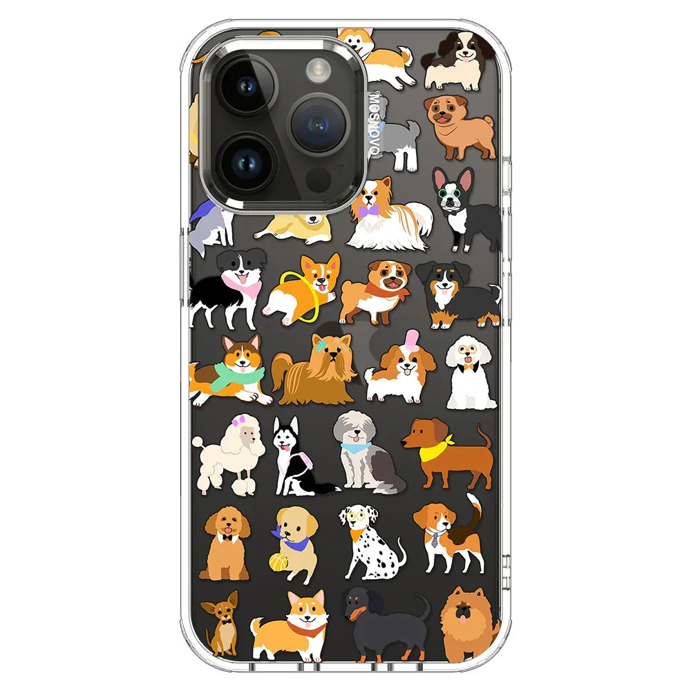 Cute Puppy Phone Case - iPhone 14 Pro Max Case Clear