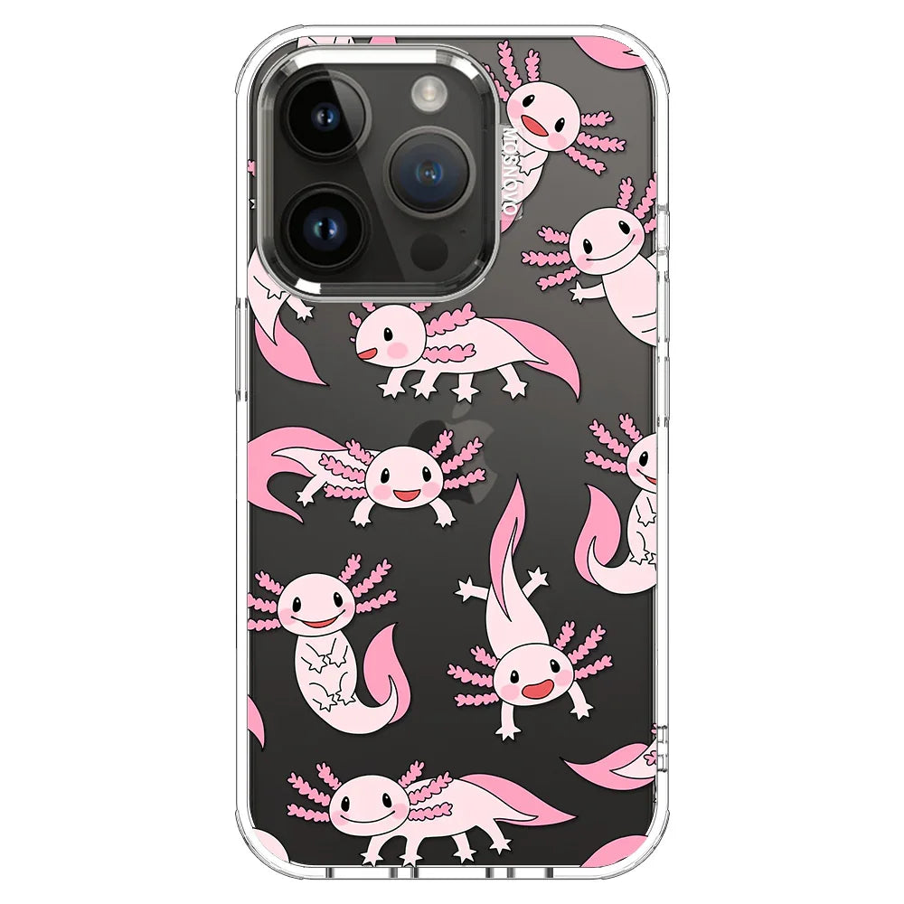 Pink Axolotl Phone Case - iPhone 14 Pro Case Pink Axolotl Phone Case - iPhone 14 Pro Case