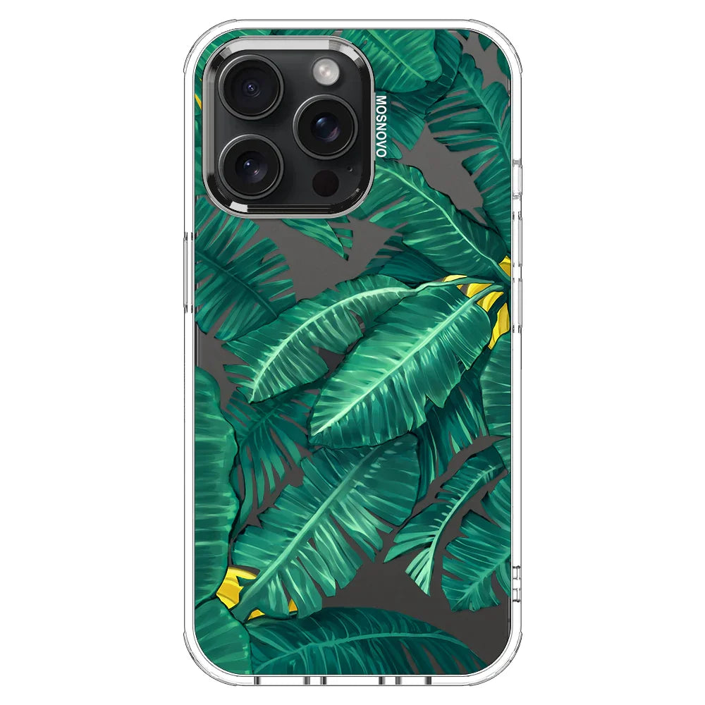 Banana Leaf Phone Case - iPhone 15 Pro Max Case Clear