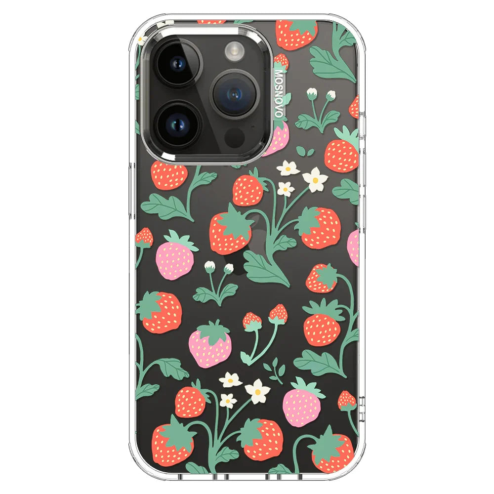 Cute Strawberry Phone Case - iPhone 14 Pro Case Clear
