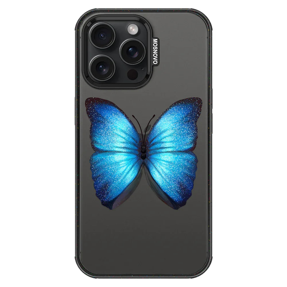 Morphidae Phone Case - iPhone 15 Pro Max Case Clear Black ShockStone