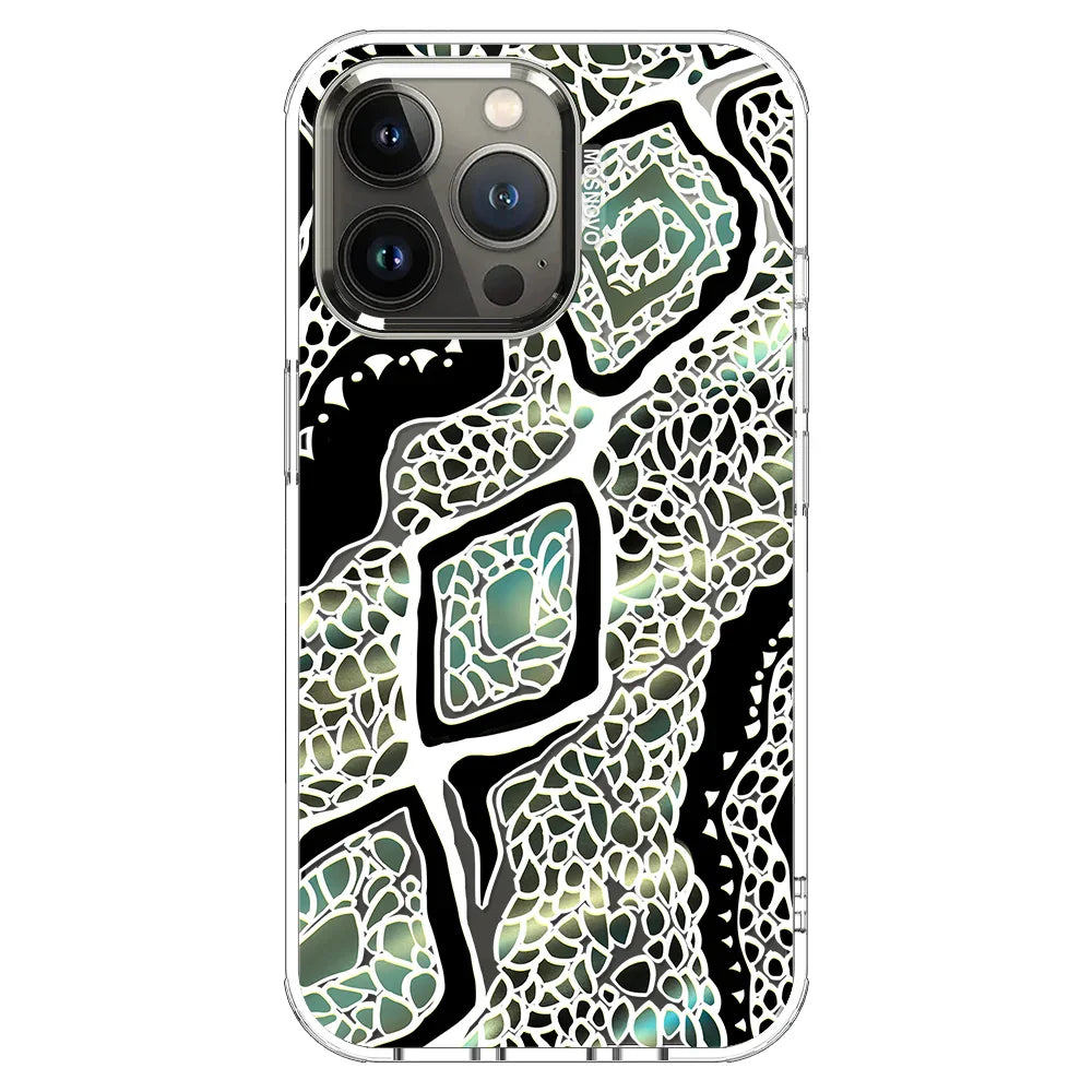 Jade Snake Phone Case - iPhone 13 Pro Case Clear