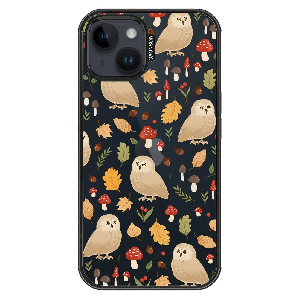 Autumn Owl Phone Case - iPhone 13 Case Clear Black ShockStone
