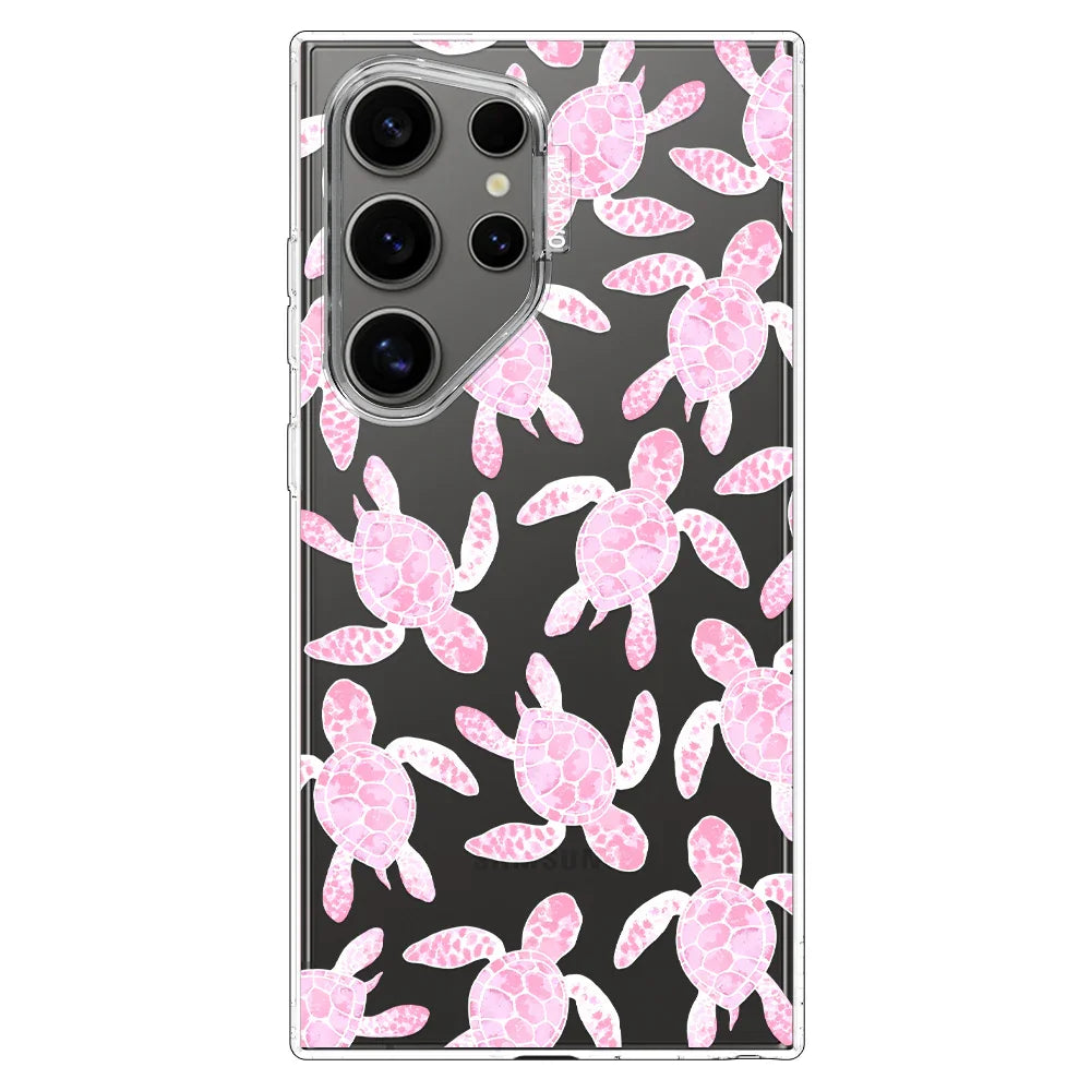 Pink Turtle Phone Case - Samsung Galaxy S24 Ultra Case