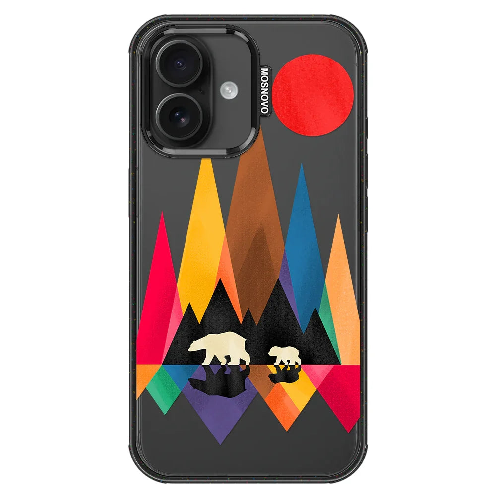 Mama Bear Phone Case - iPhone 16 Plus Case Clear Black ShockStone