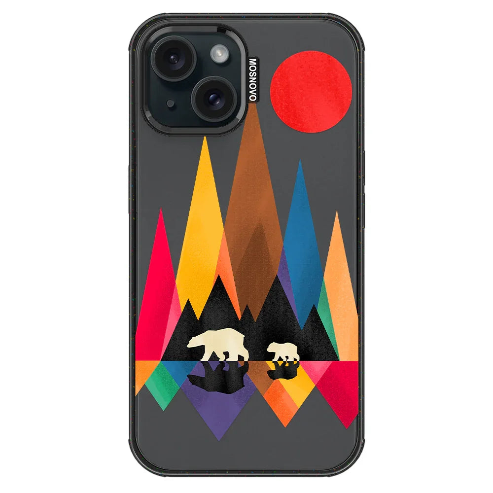 Mama Bear Phone Case - iPhone 15 Plus Case Clear Black ShockStone