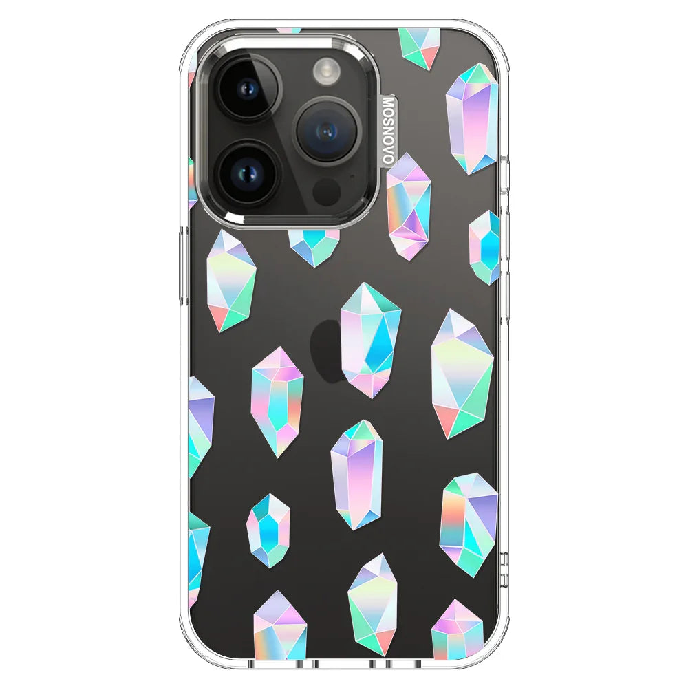Crystal Gradient Diamond Phone Case - iPhone 14 Pro Case Clear