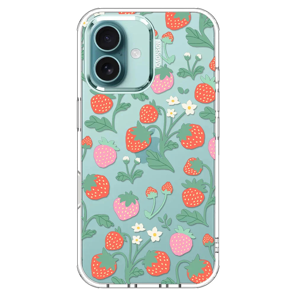 Cute Strawberry Phone Case - iPhone 16 Case MOSNOVO Cute Strawberry Phone Case - iPhone 16 Case MOSNOVO