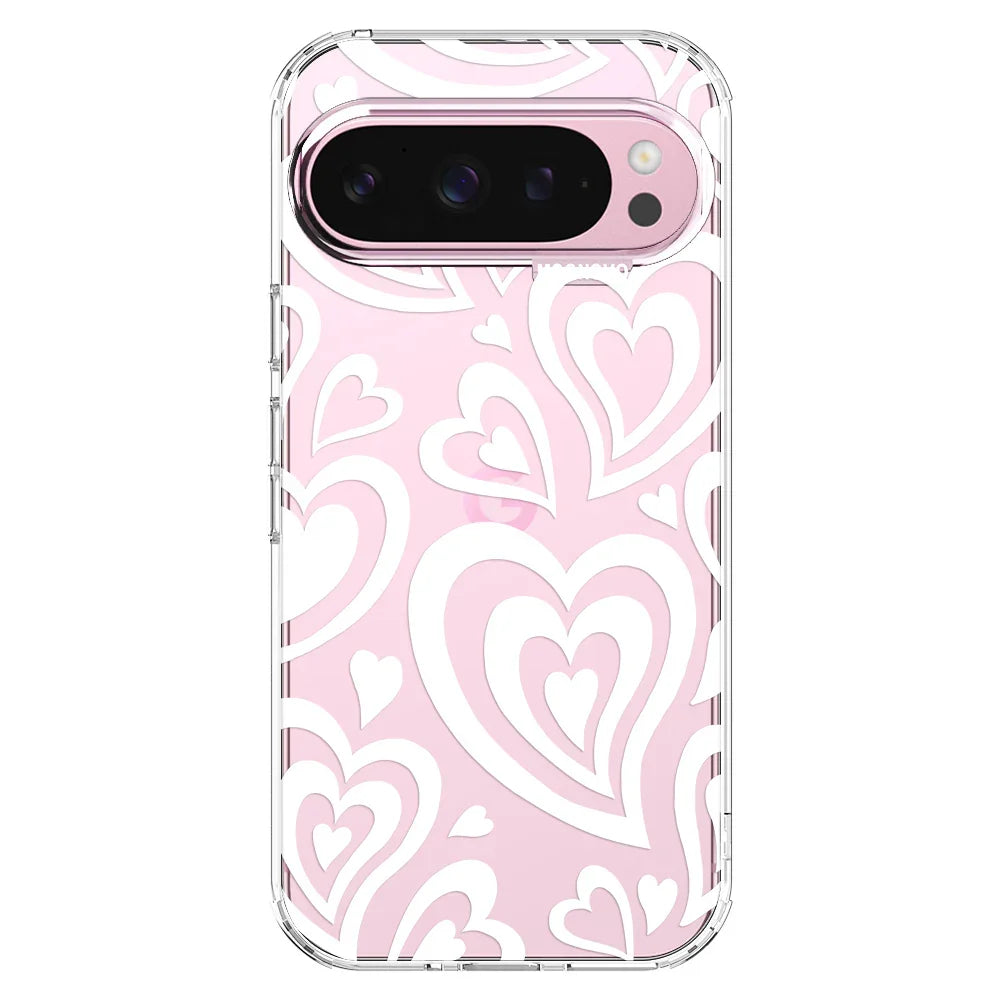 Twist Heart Phone Case - Google Pixel 9 Pro XL Case Clear