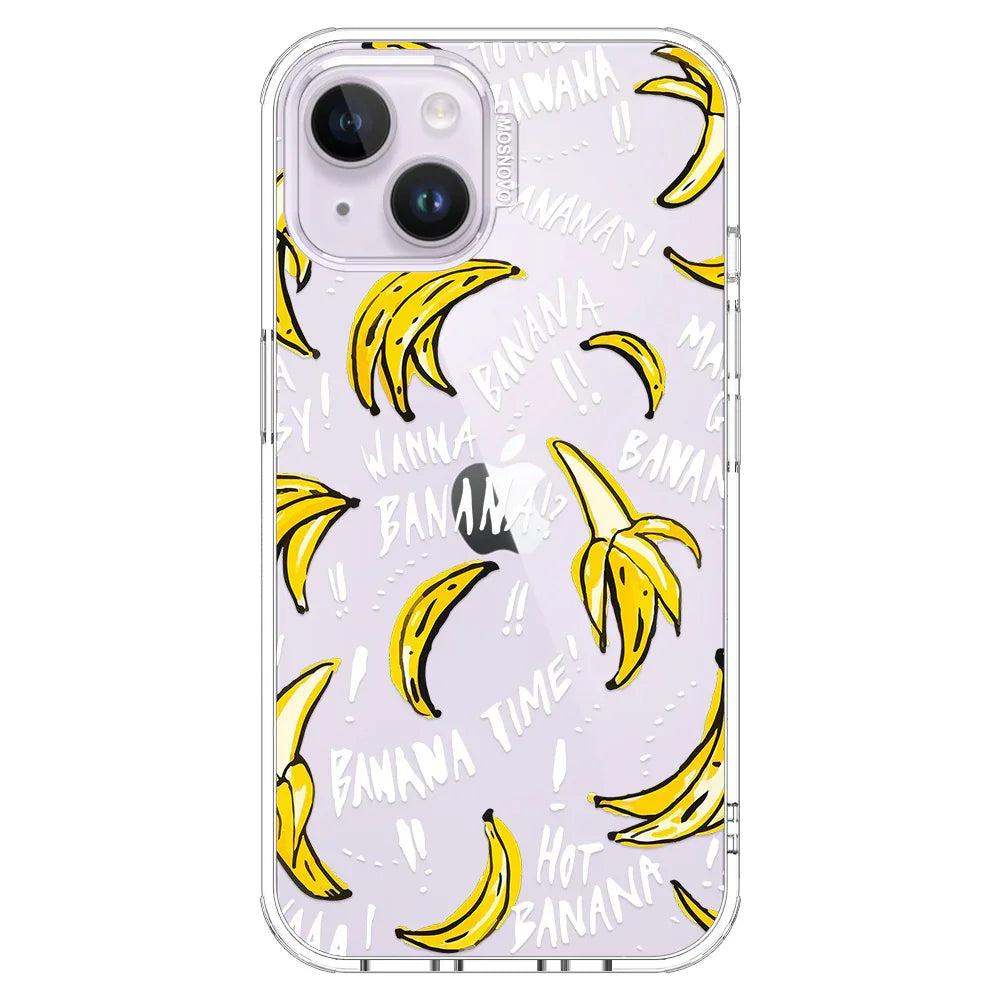 Banana Banana Phone Case - iPhone 14 Plus Case Clear